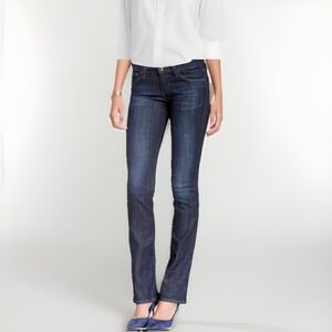 AG Adriano Goldschmied The Olivia Skinny Boot Cut Women's Blue Jeans 28Rx31"